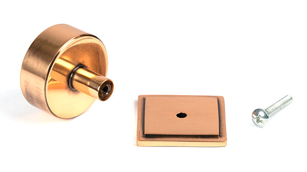 Polished Bronze Kelso Cabinet Knob - 38mm (Square)