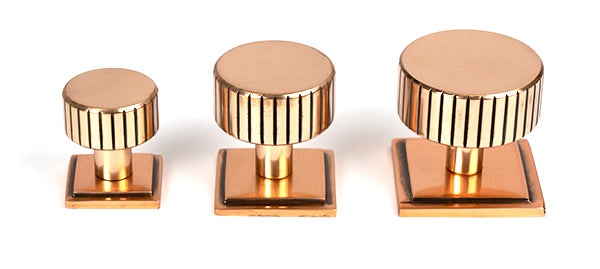 Polished Bronze Judd Cabinet Knob - 32mm (Square)
