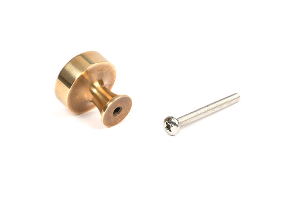 Aged Brass Scully Cabinet Knob - 25mm