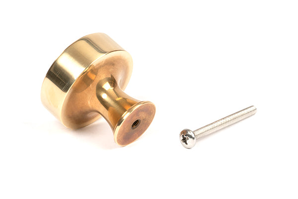 Aged Brass Scully Cabinet Knob - 38mm