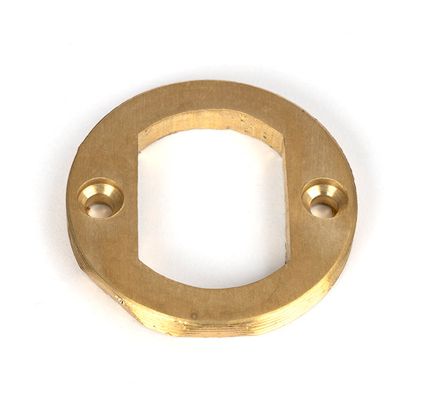 Polished Brass Round Escutcheon (Art Deco)