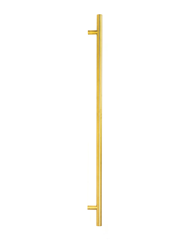 Aged Brass (316) 1.2m T Bar Handle B2B 32mm Ø