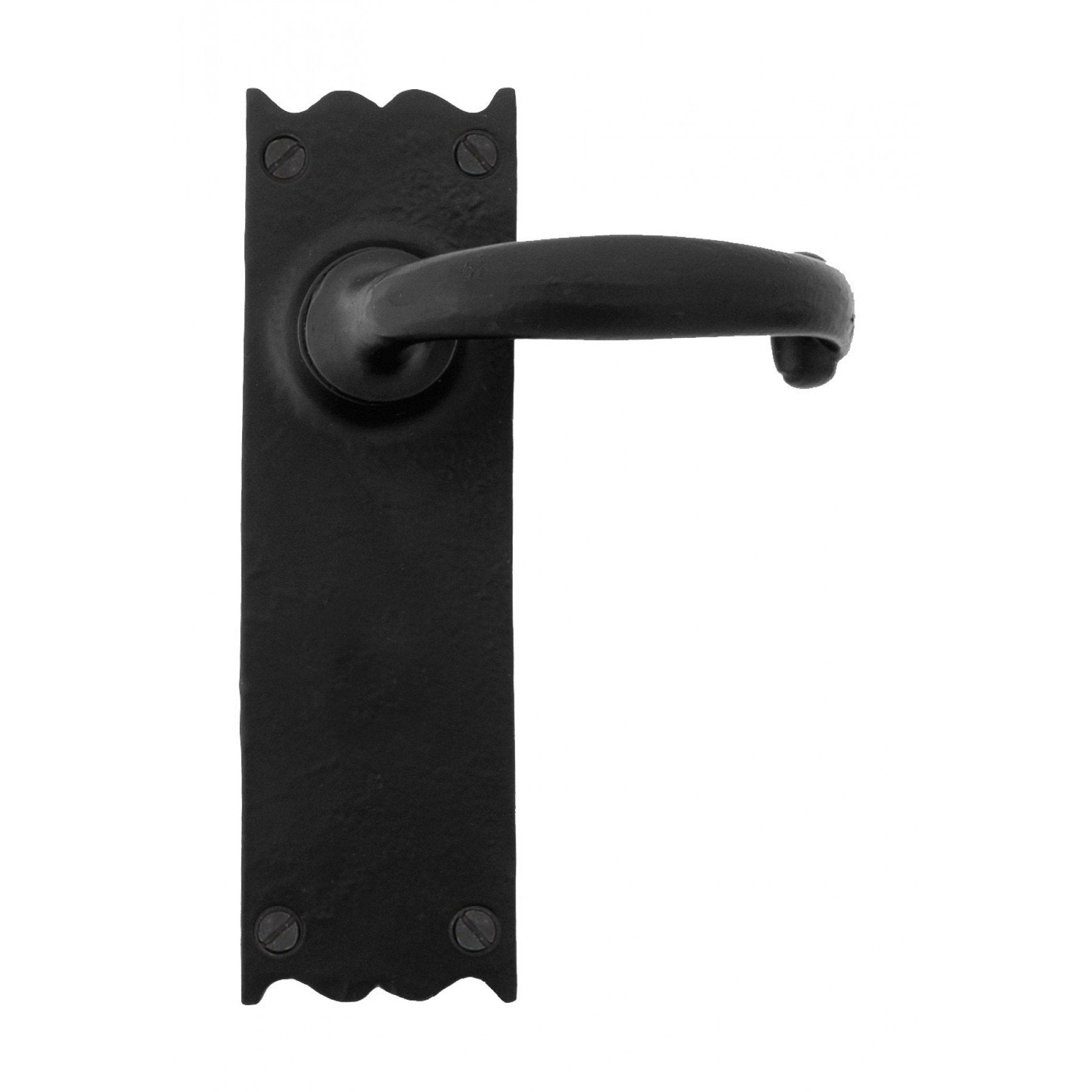 From the Anvil Black Cottage Lever Latch Set