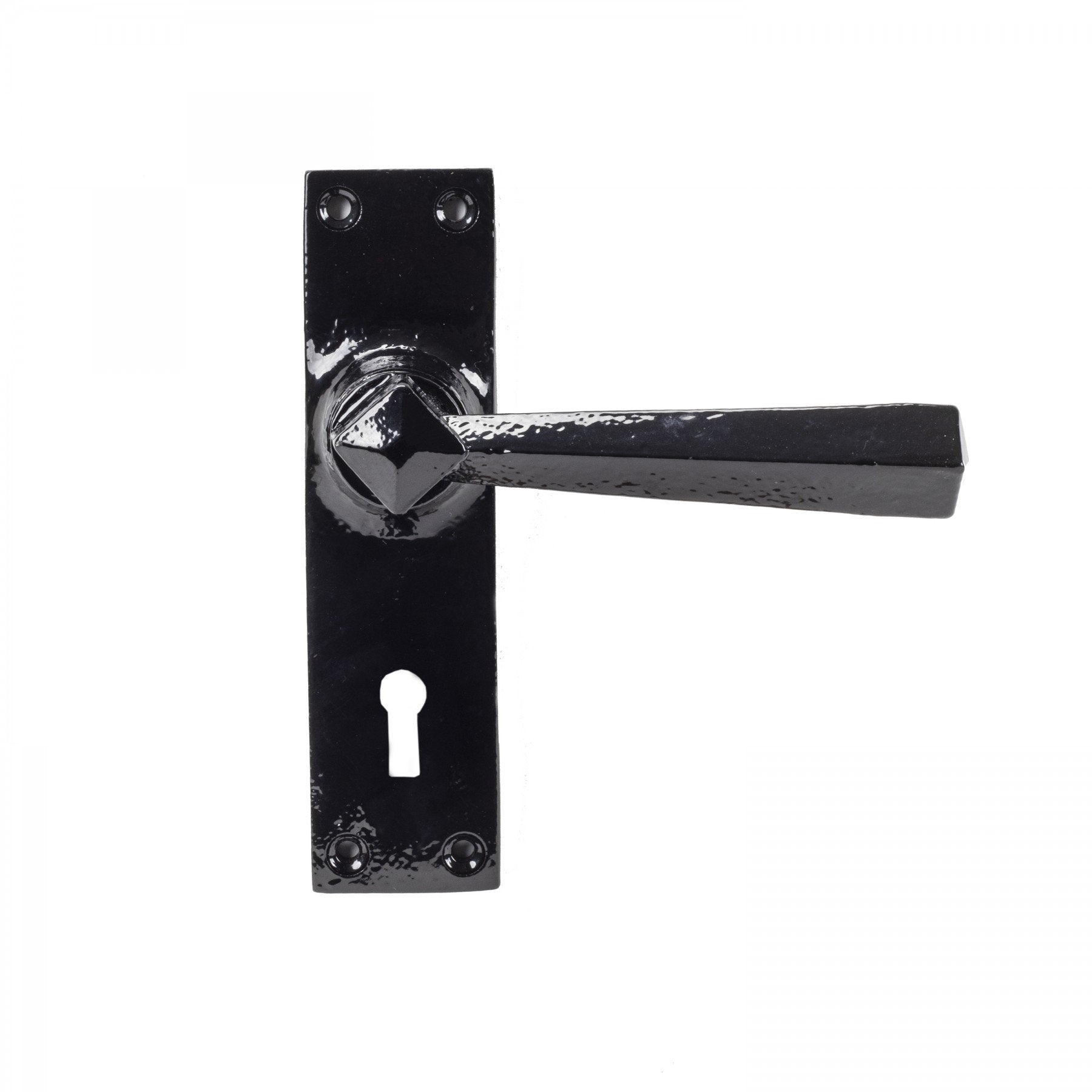 From the Anvil Black Straight Lever Lock Set - No.42 Interiors