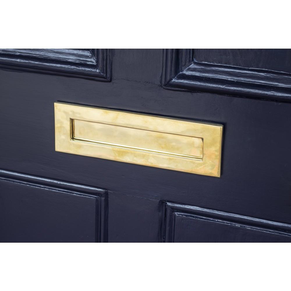 From The Anvil Aged Brass Traditional Letterbox