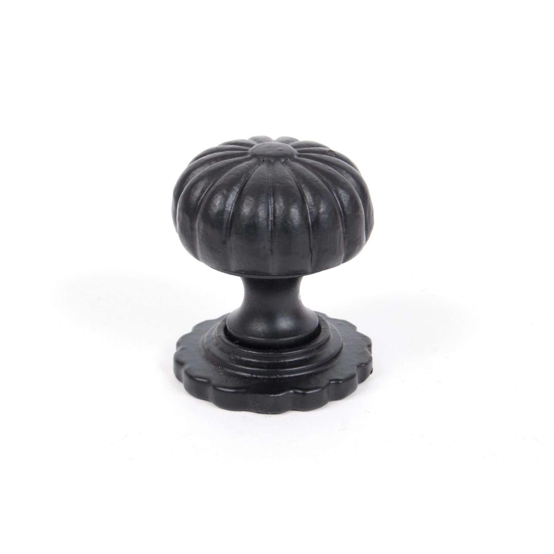 From the Anvil Black Cabinet Knob (with base) - Small - No.42 Interiors