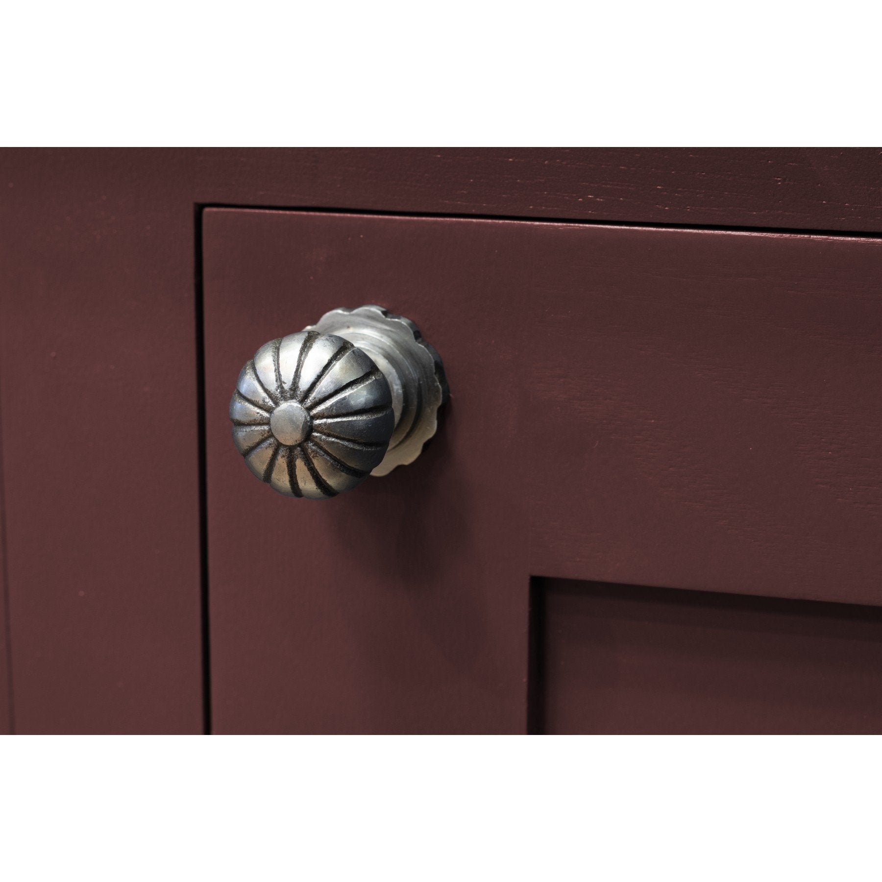 From the Anvil Natural Smooth Cabinet Knob (with base) - Small - No.42 Interiors