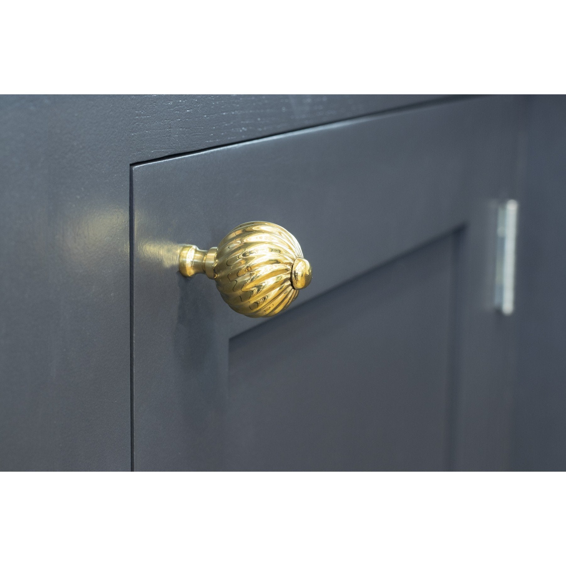 From the Anvil Polished Brass Spiral Cabinet Knob - Small - No.42 Interiors