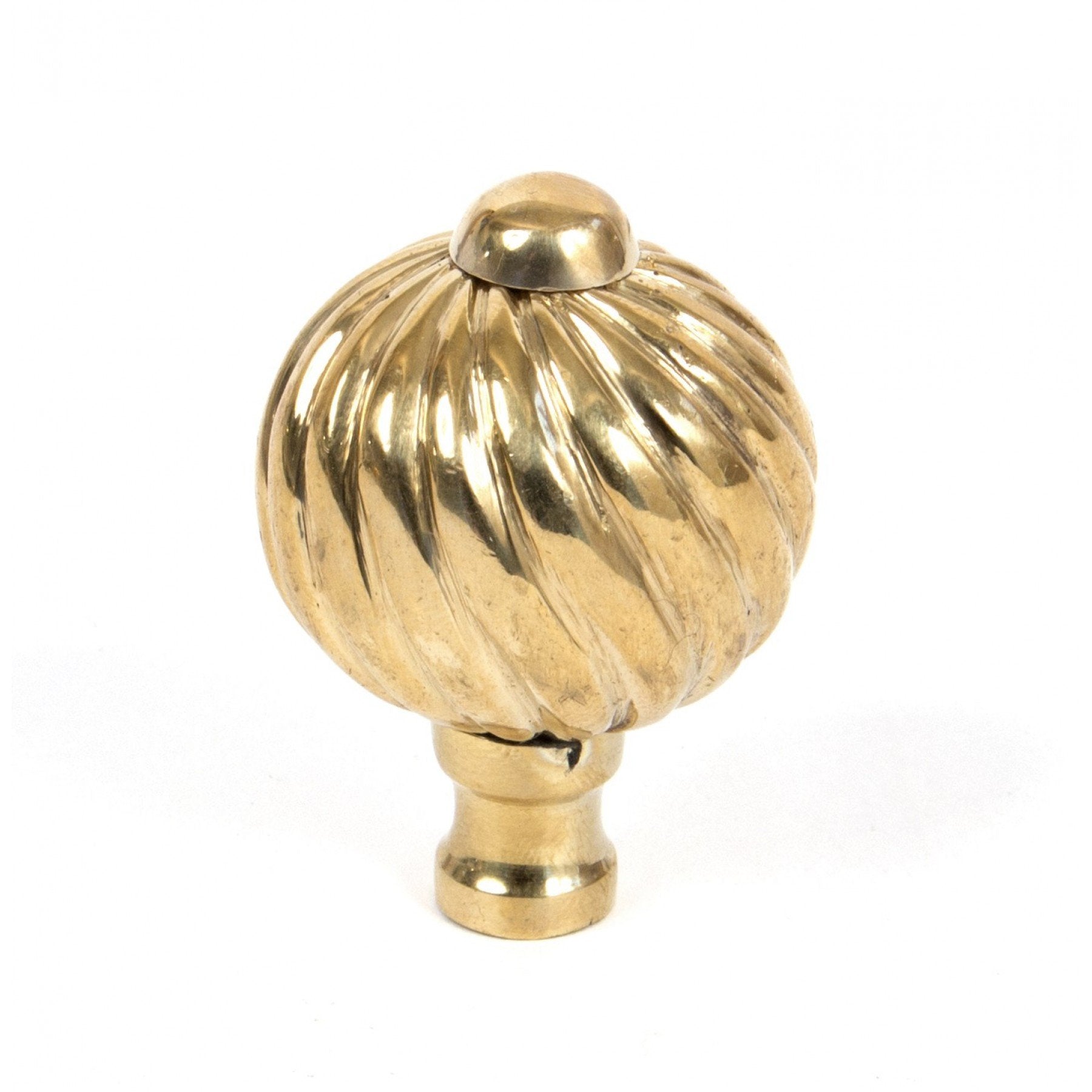 From the Anvil Polished Brass Spiral Cabinet Knob - Small - No.42 Interiors