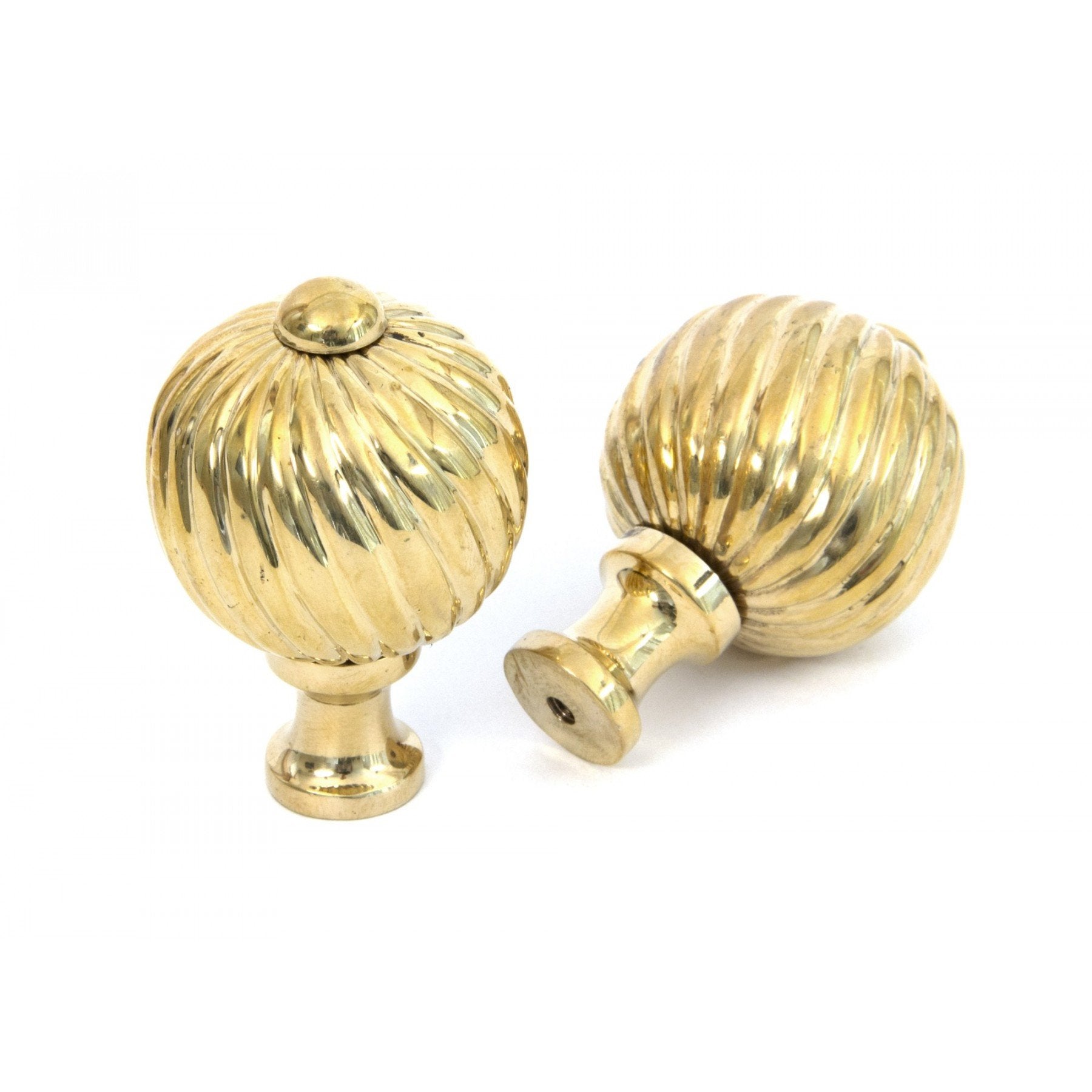 From the Anvil Polished Brass Spiral Cabinet Knob - Medium - No.42 Interiors