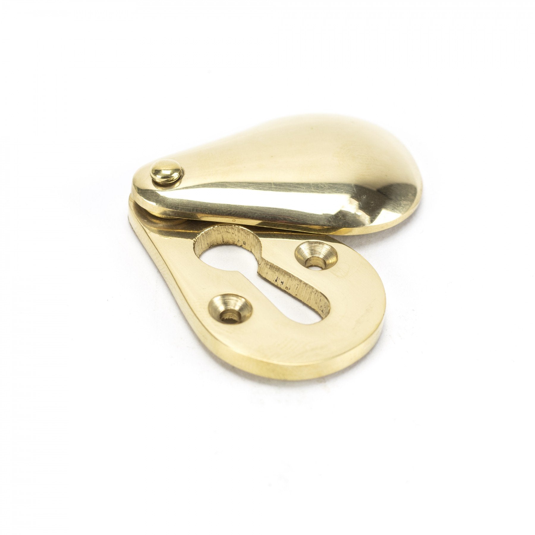From the Anvil Polished Brass Plain Escutcheon