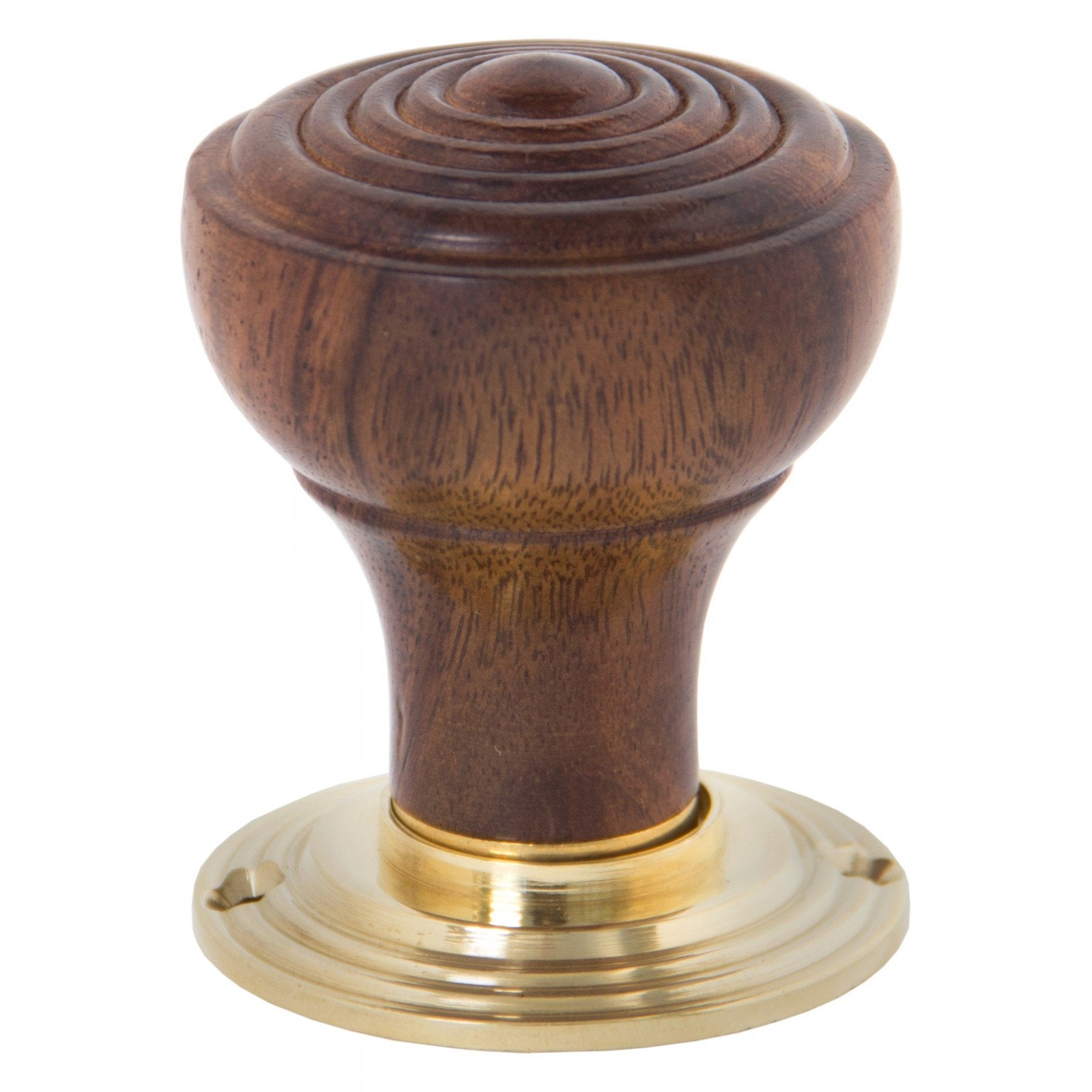 From the Anvil Rosewood Ringed Mortice/Rim Knob Set - No.42 Interiors
