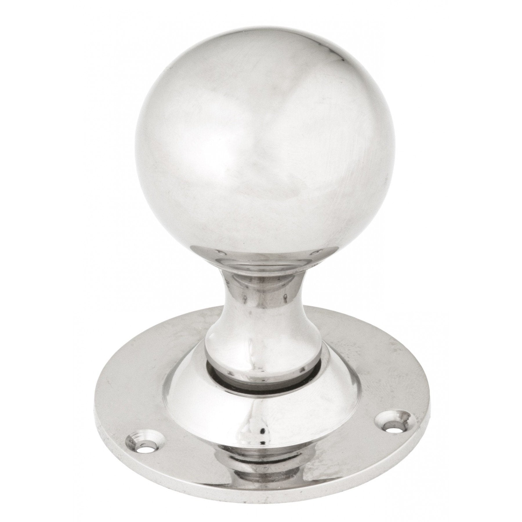 From the Anvil Polished Nickel Ball Mortice Knob Set - No.42 Interiors