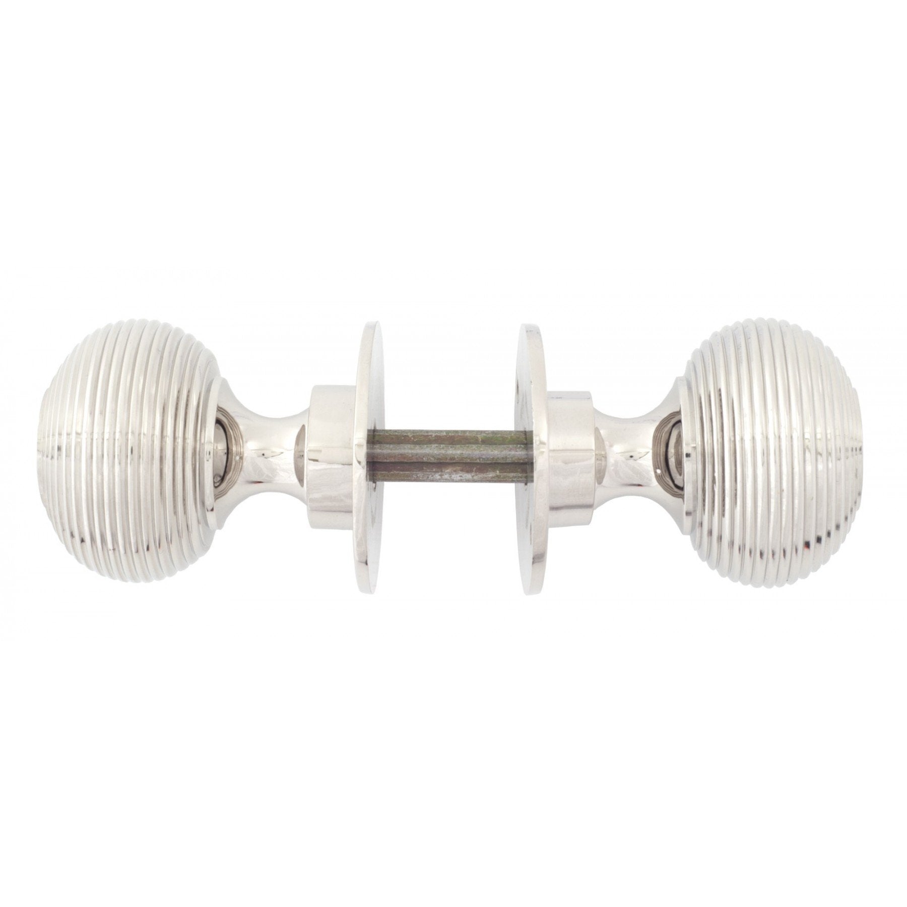 From the Anvil Polished Nickel Beehive Mortice/Rim Knobs