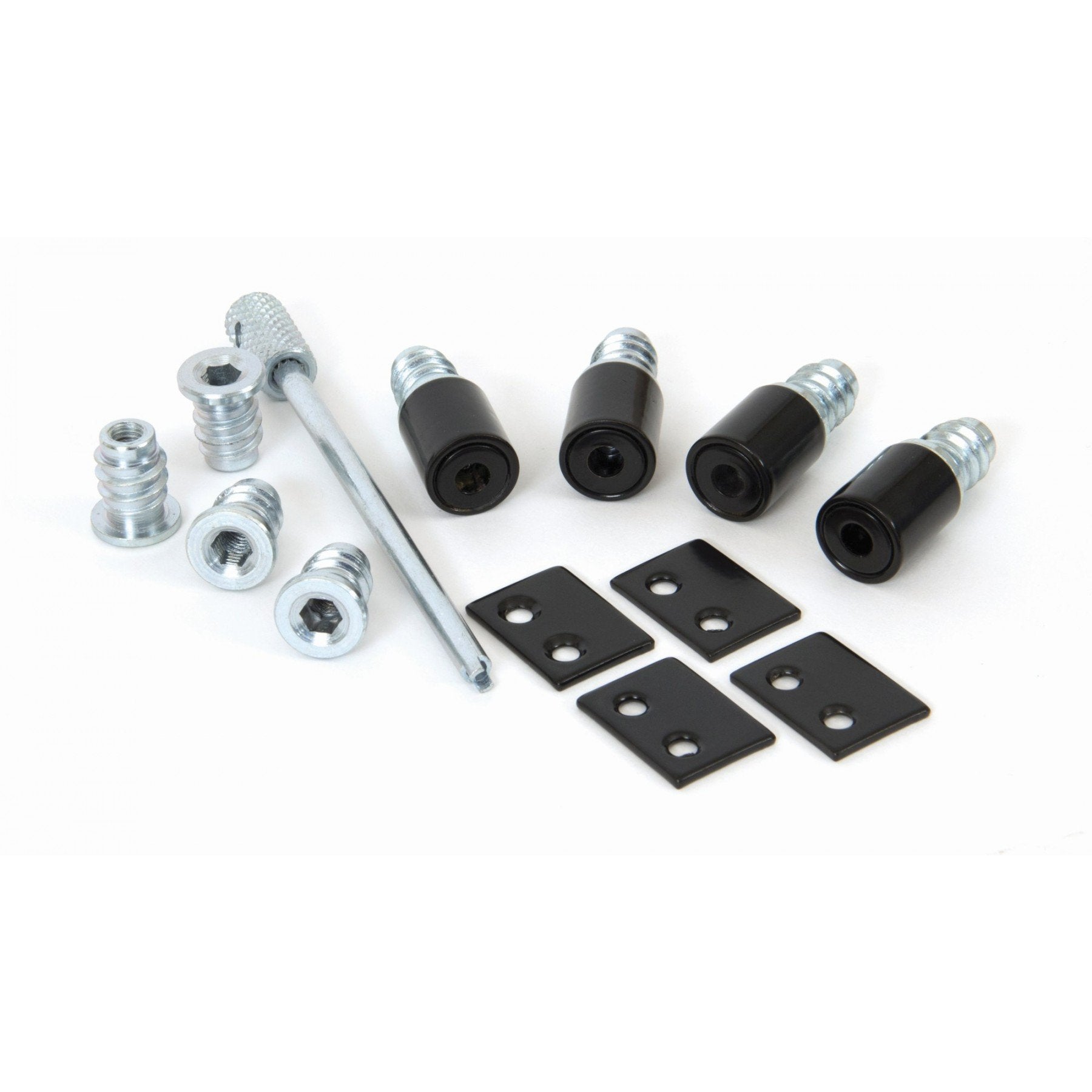 From the Anvil Black Secure Stops (Pack of 4)
