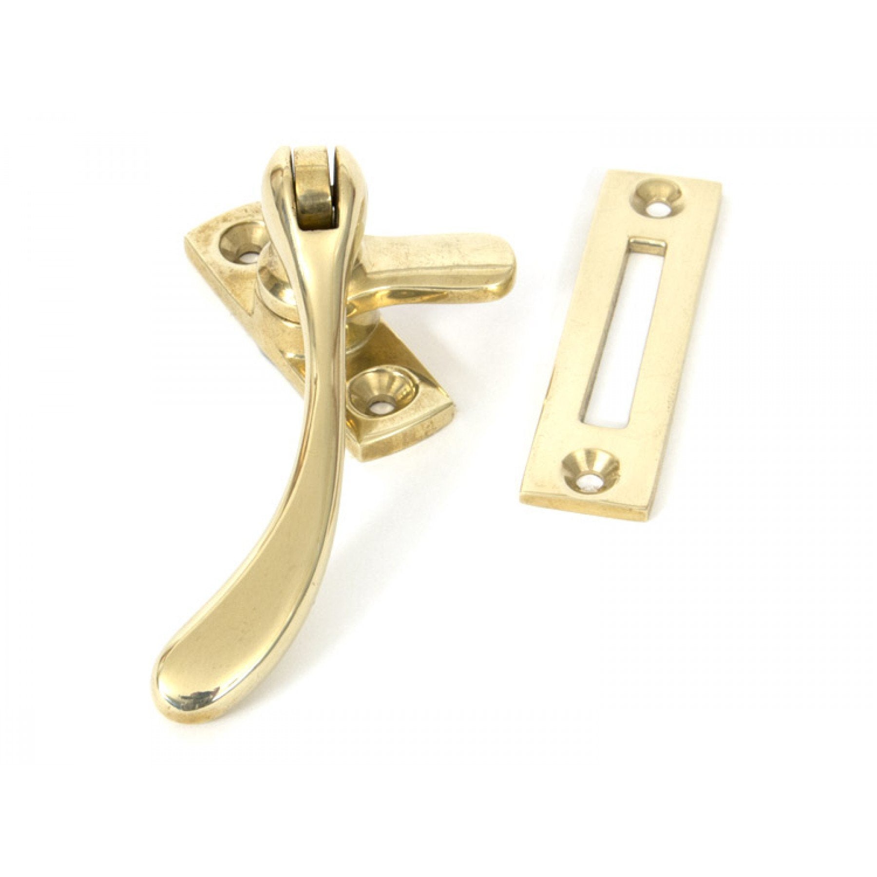 From the Anvil Polished Brass Peardrop Fastener - No.42 Interiors