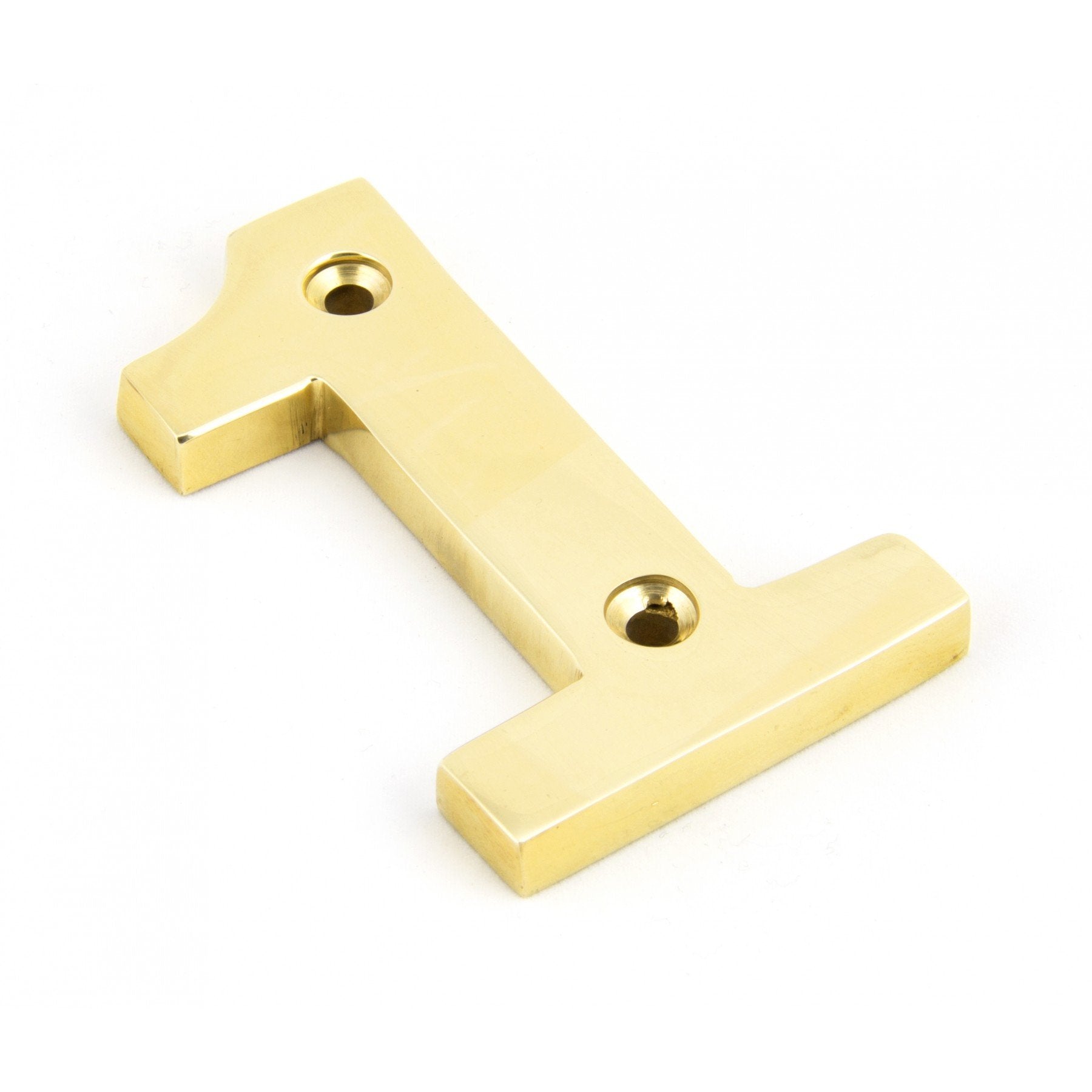 From the Anvil Polished Brass Numeral 1 - No.42 Interiors