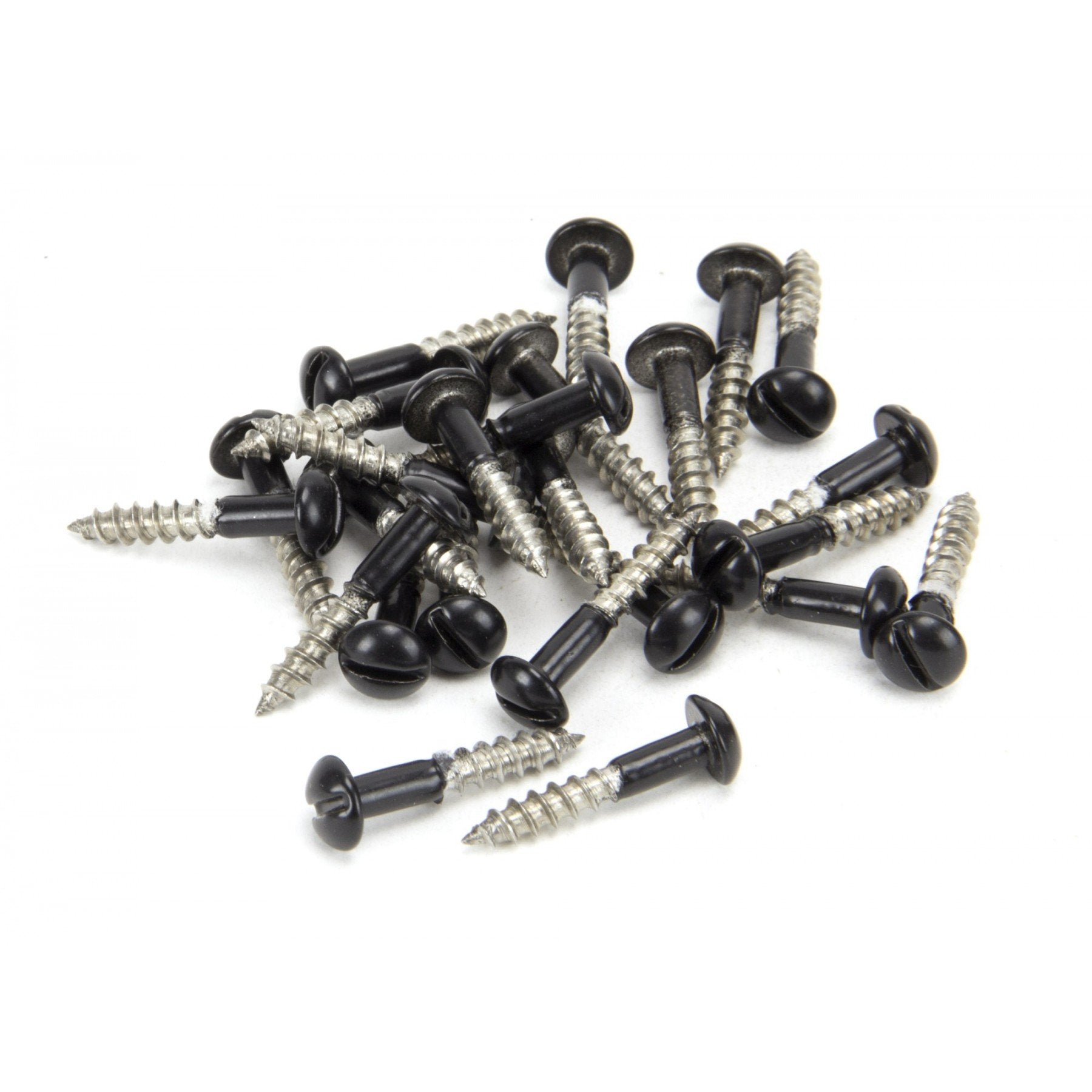 From the Anvil Black SS 3.5 x 20mm Round Head Screws (25)