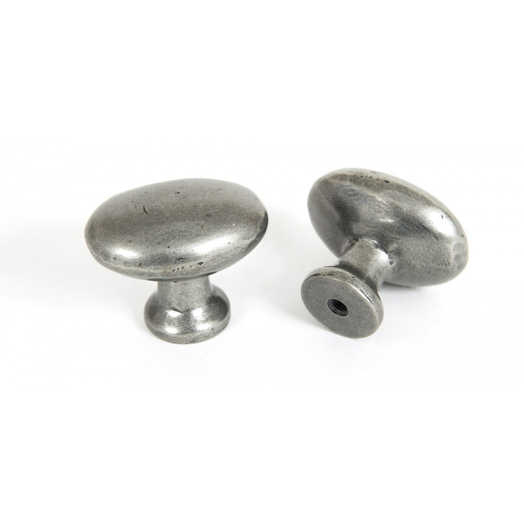 From the Anvil Oval Cabinet Knob - Pewter - No.42 Interiors