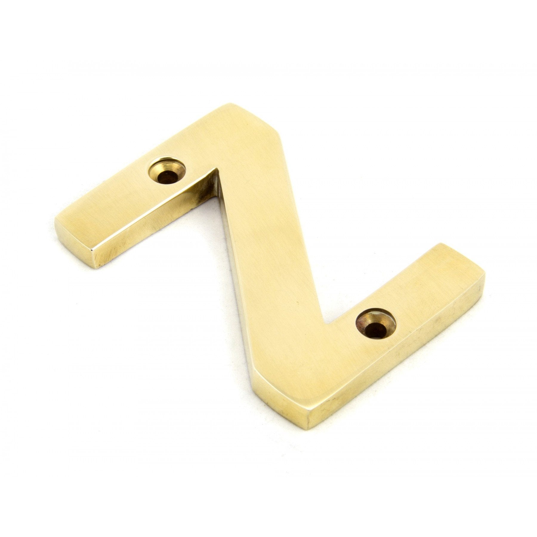 From The Anvil Polished Brass Letter Z - No.42 Interiors