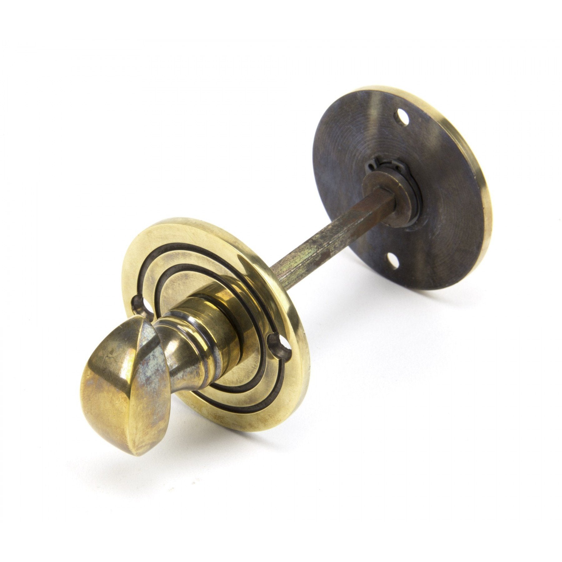 From the Anvil Aged Brass Round Bathroom Thumbturn
