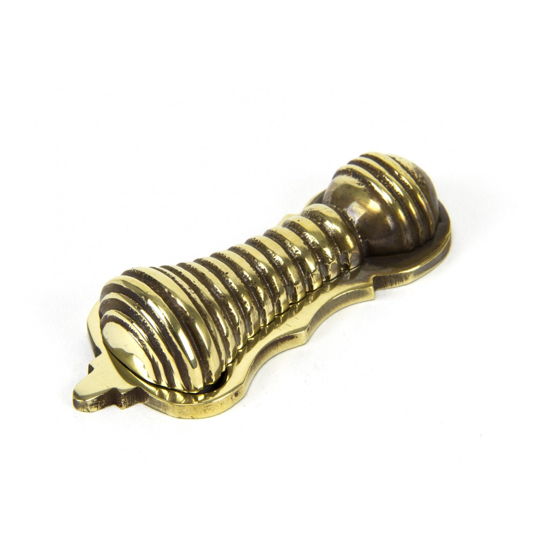From the Anvil Aged Brass Beehive Escutcheon