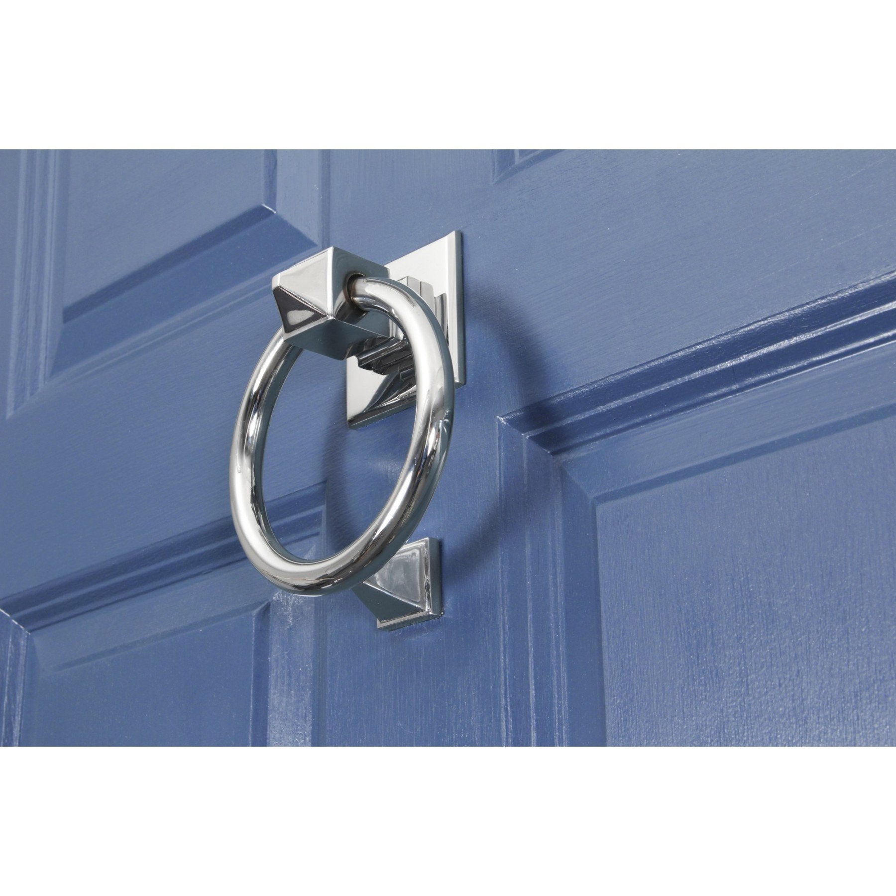From the Anvil Polished Chrome Ring Door Knocker