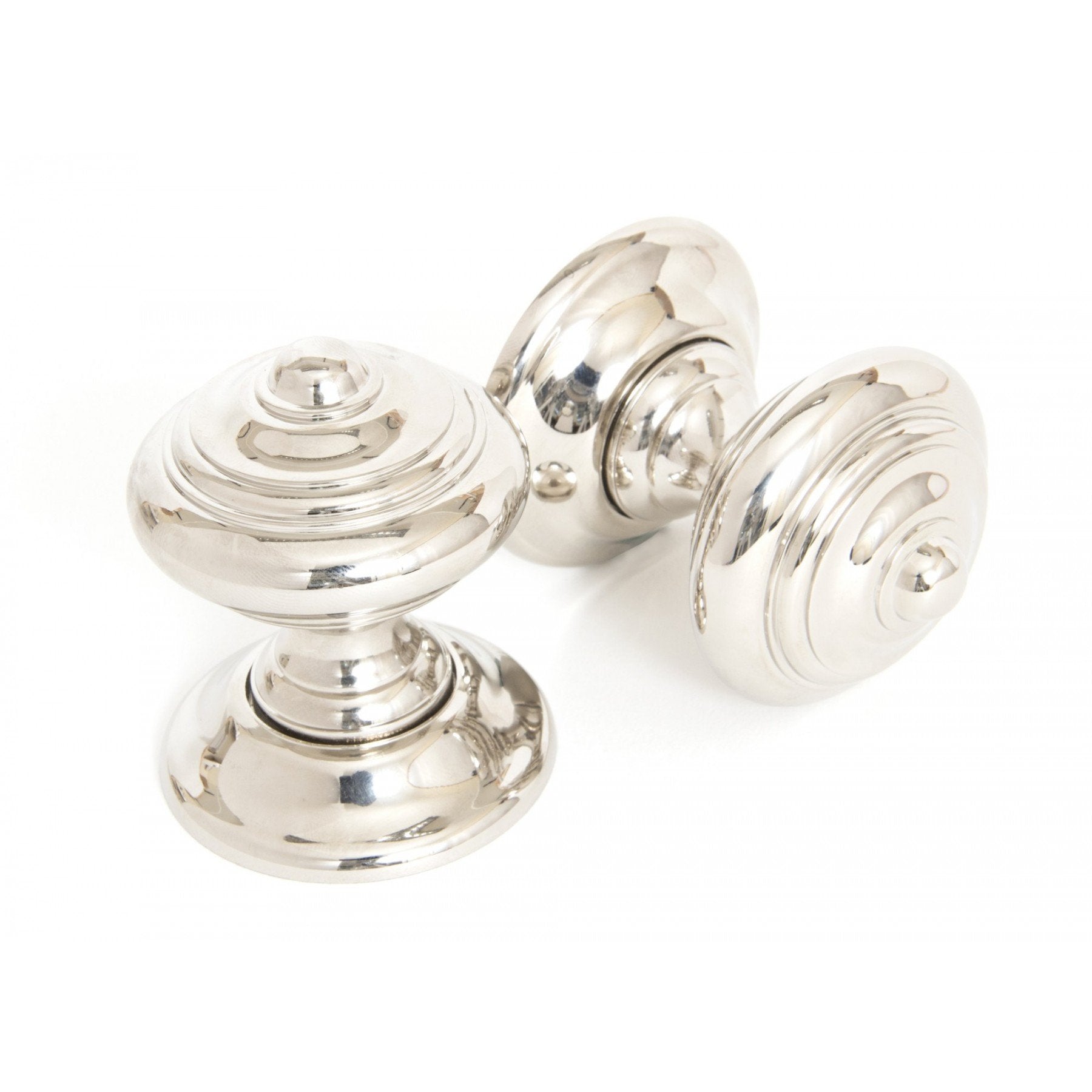 From the Anvil Polished Nickel Elmore Concealed Mortice Knob Set - No.42 Interiors