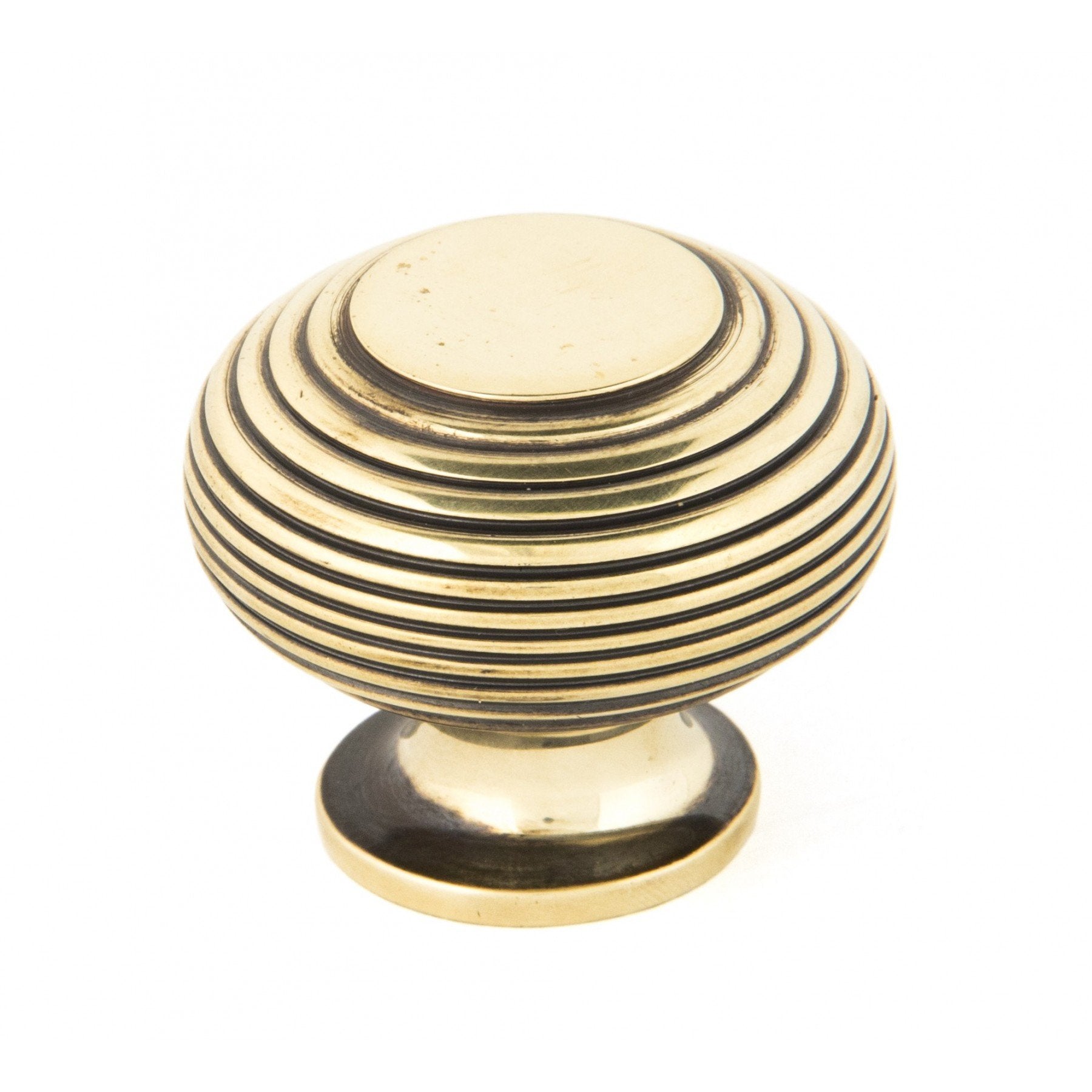 From the Anvil Aged Brass Beehive Cabinet Knob - Large - No.42 Interiors