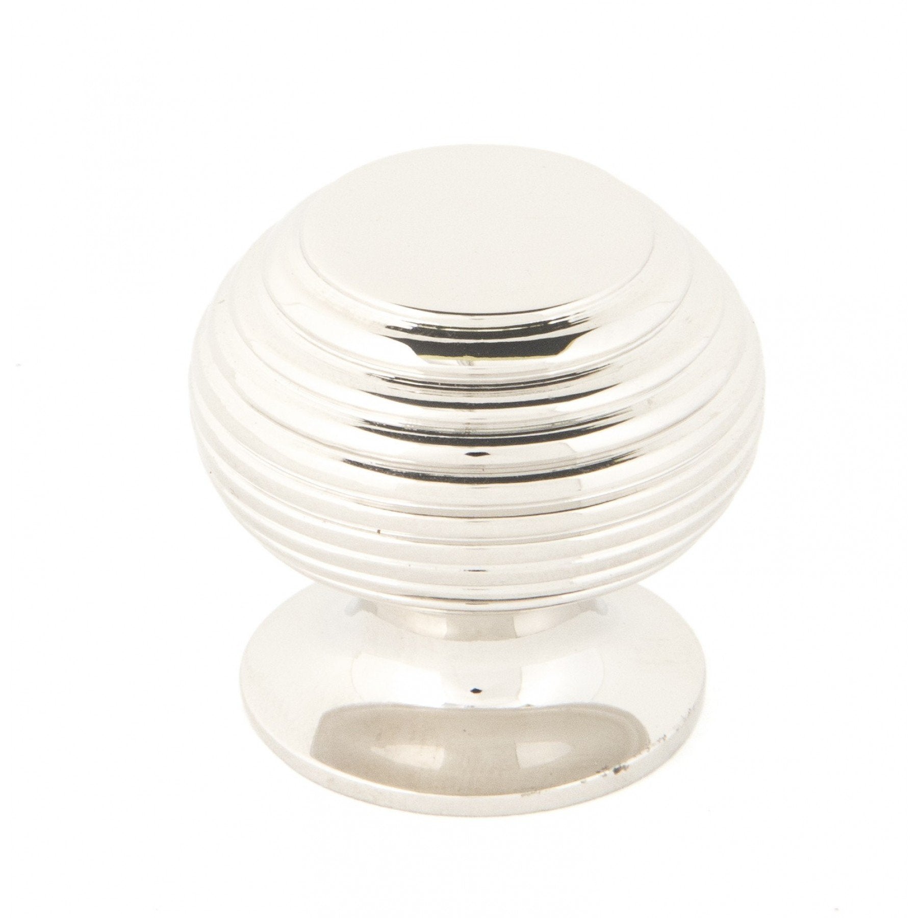 From the Anvil Polished Nickel Beehive Cabinet Knob - Small
