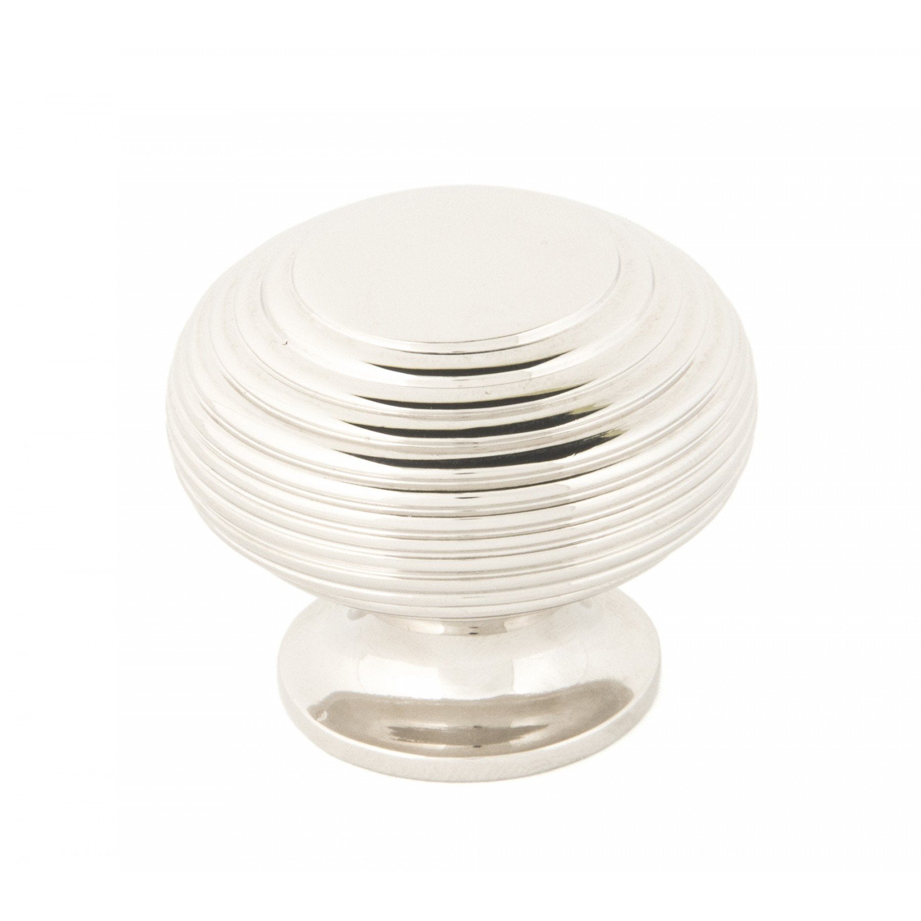 From the Anvil Polished Nickel Beehive Cabinet Knob - Large - No.42 Interiors