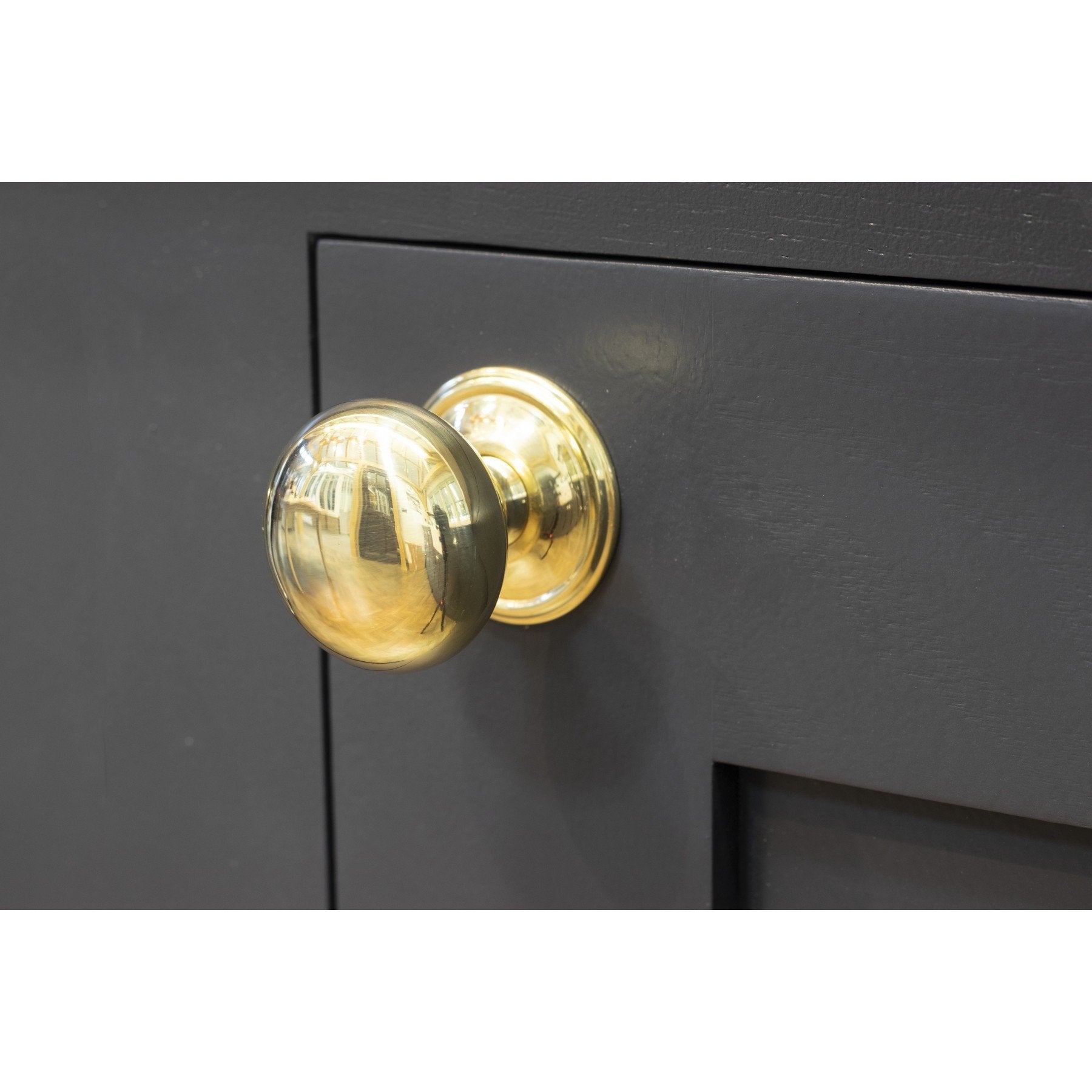 From the Anvil Polished Brass Mushroom Cabinet Knob - Large - No.42 Interiors