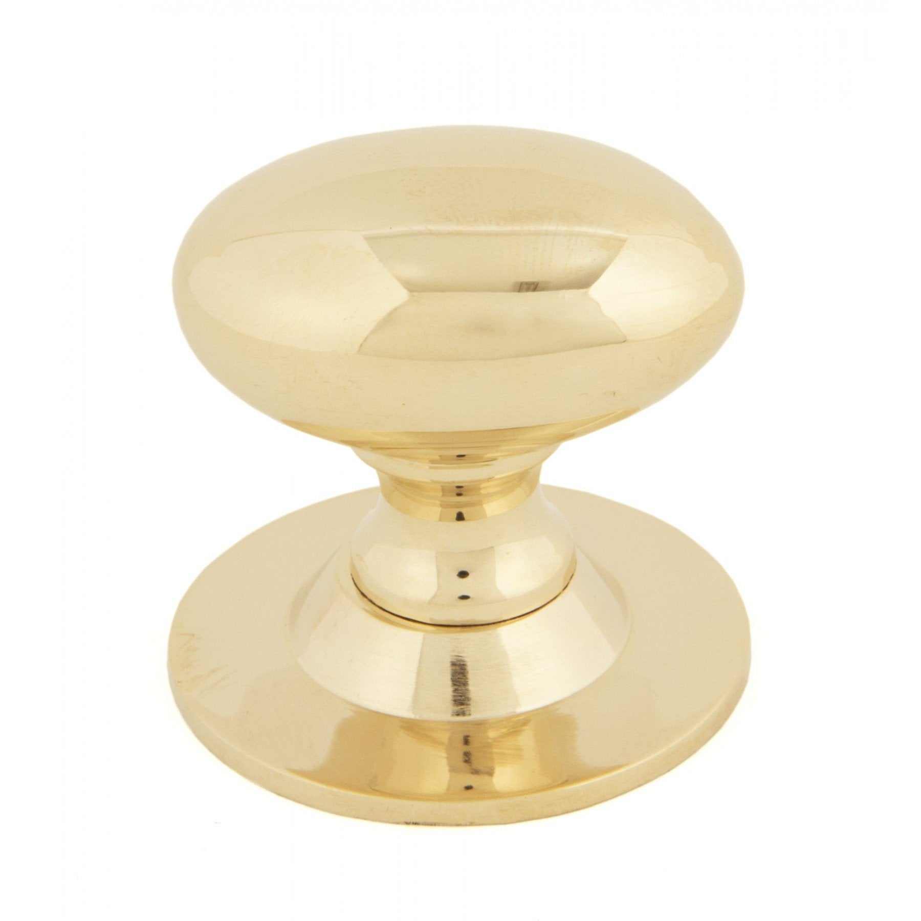 From the Anvil Polished Brass Oval Cabinet Knob - Large