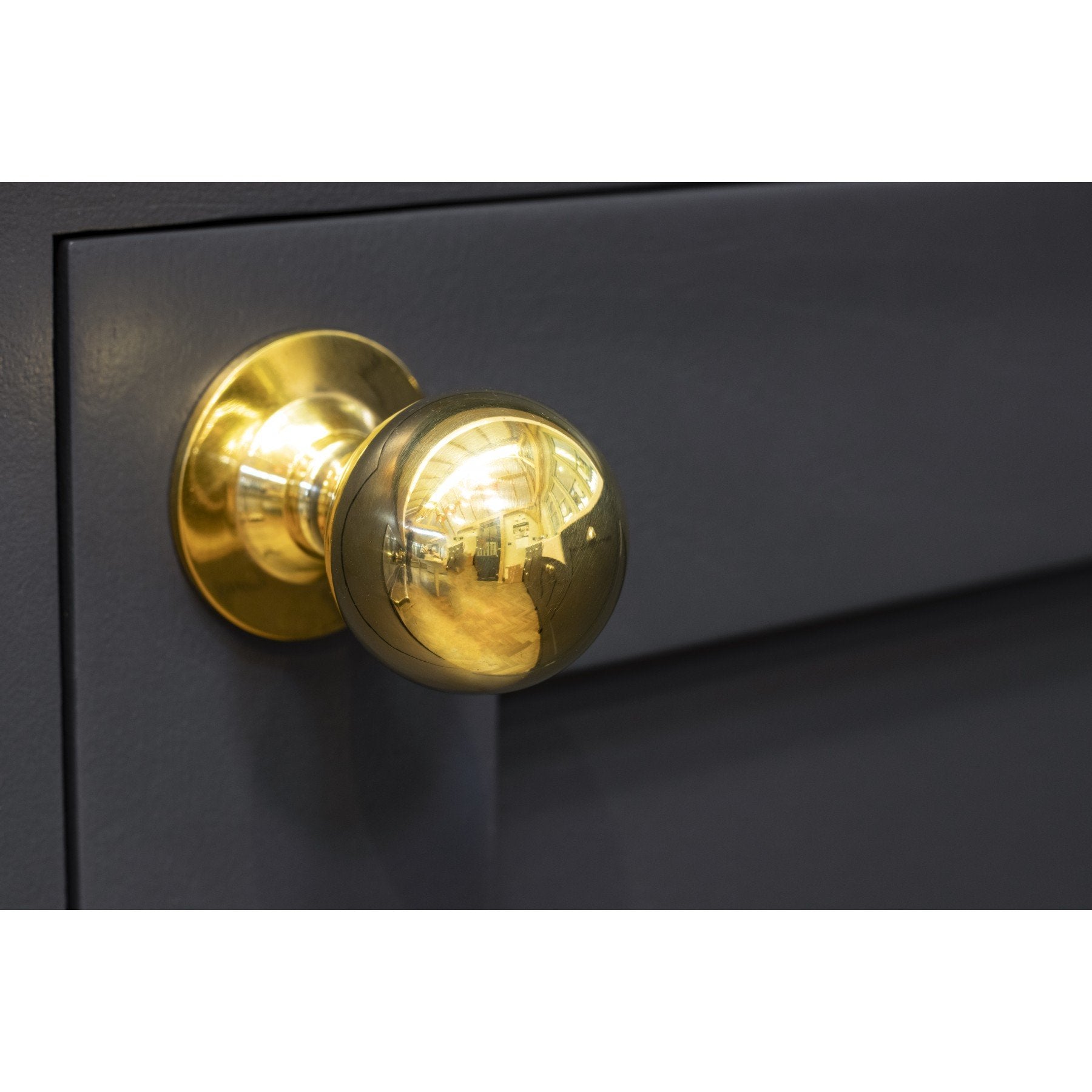 From the Anvil Polished Brass Ball Cabinet Knob - Large