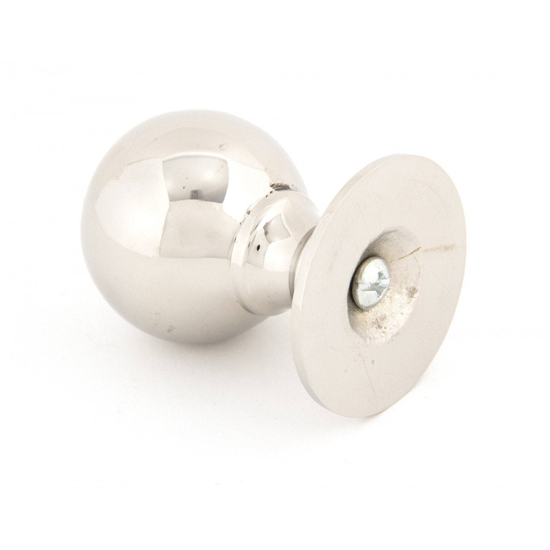 From the Anvil Polished Nickel Ball Cabinet Knob - Large - No.42 Interiors