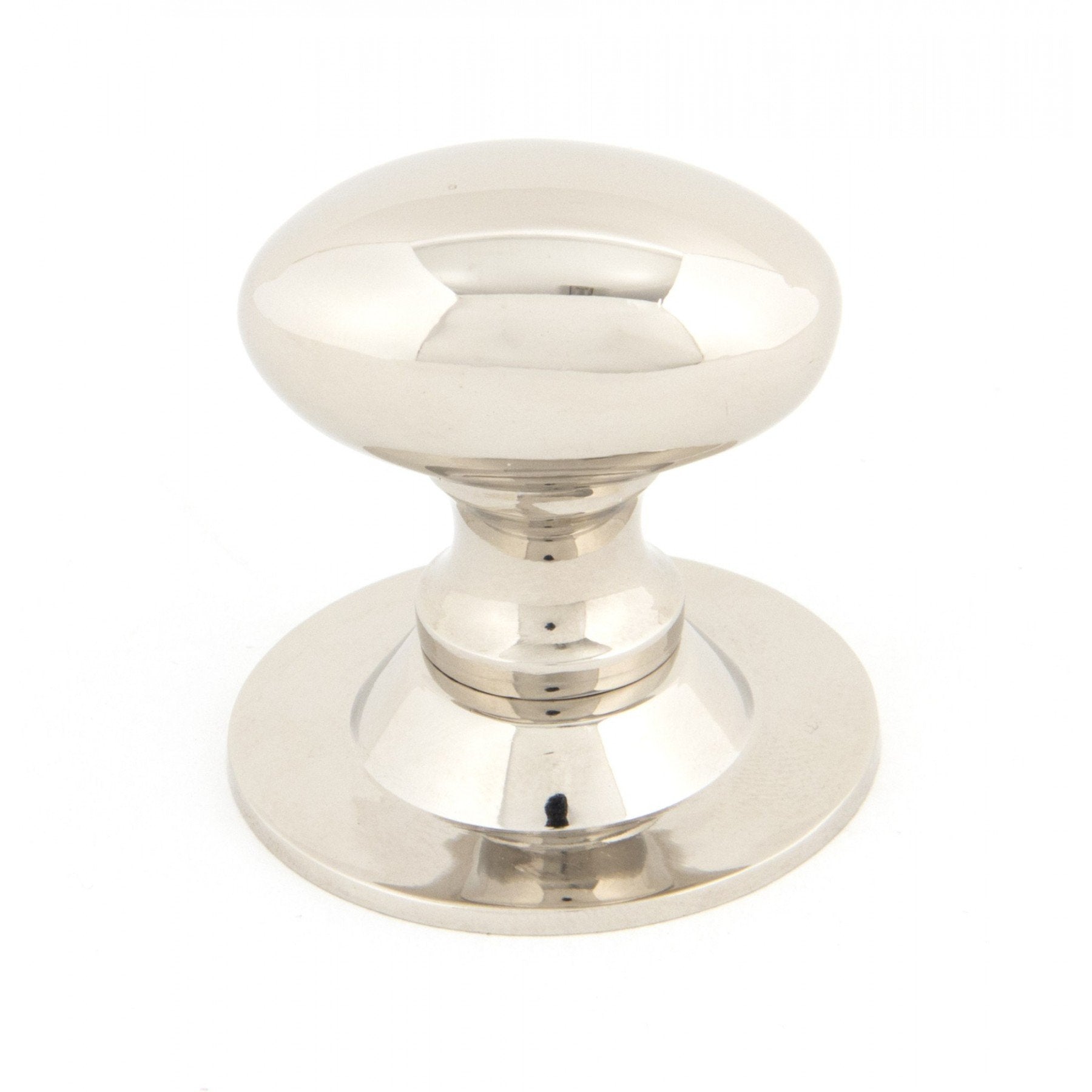 From the Anvil Polished Nickel Oval Cabinet Knob - Small