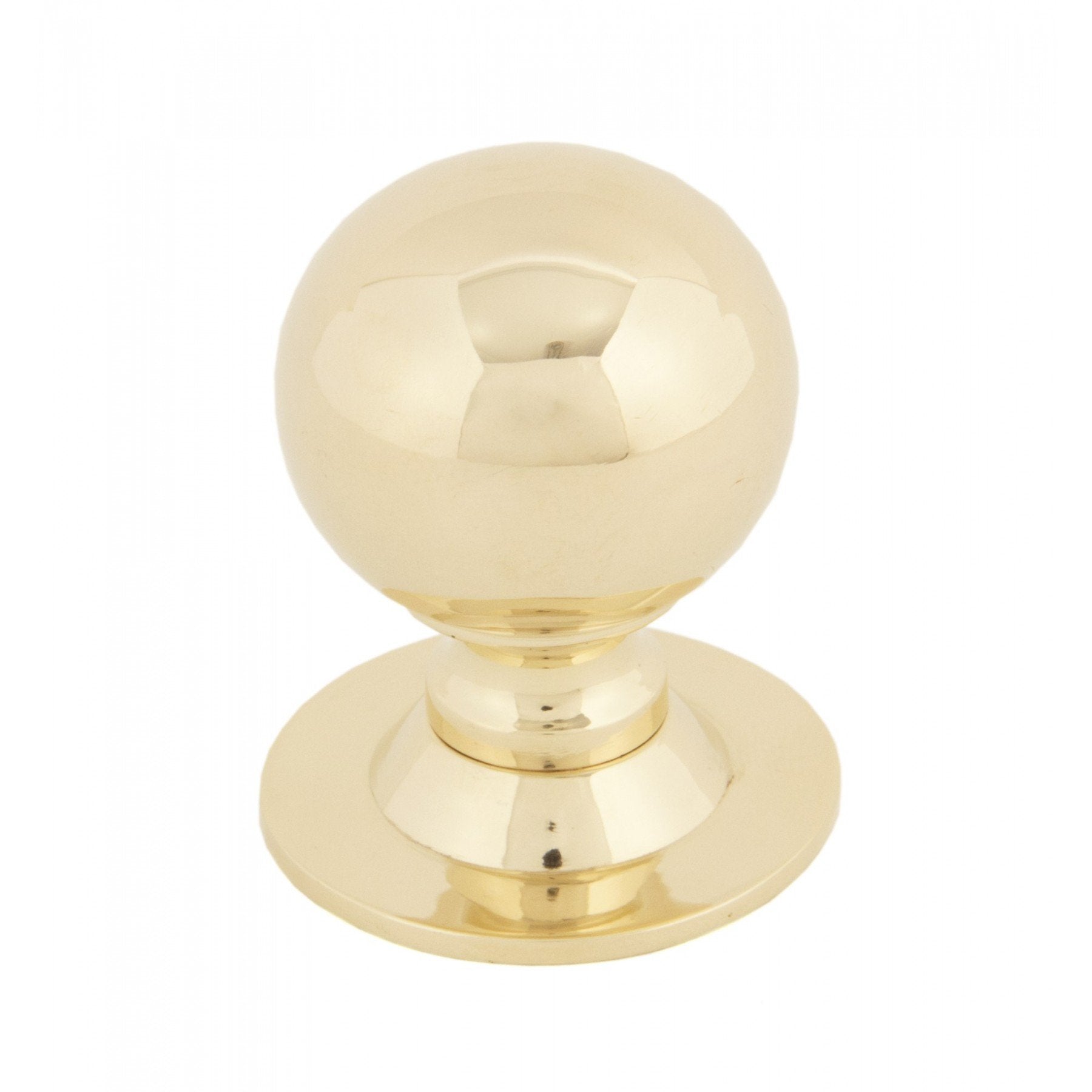 From the Anvil Polished Brass Ball Cabinet Knob - Small - No.42 Interiors