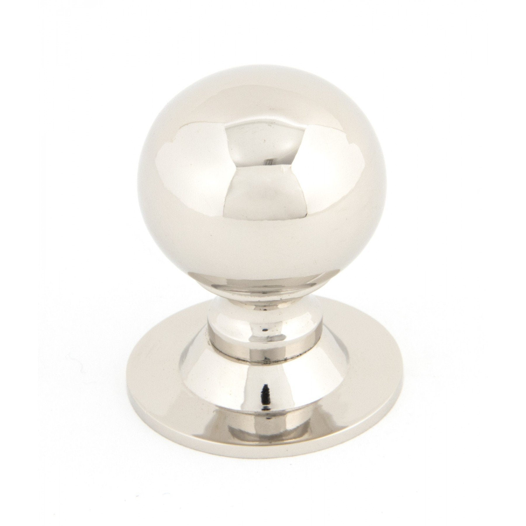 From the Anvil Polished Nickel Ball Cabinet Knob - Small - No.42 Interiors