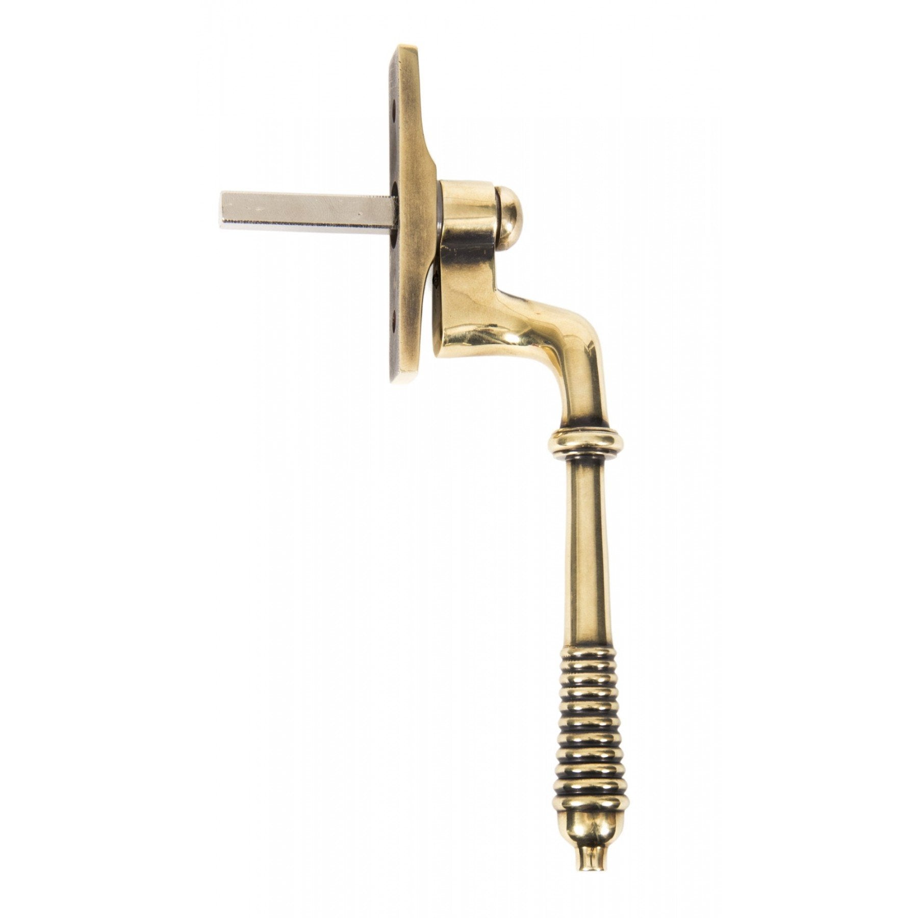 From the Anvil Aged Brass Reeded Espag - LH