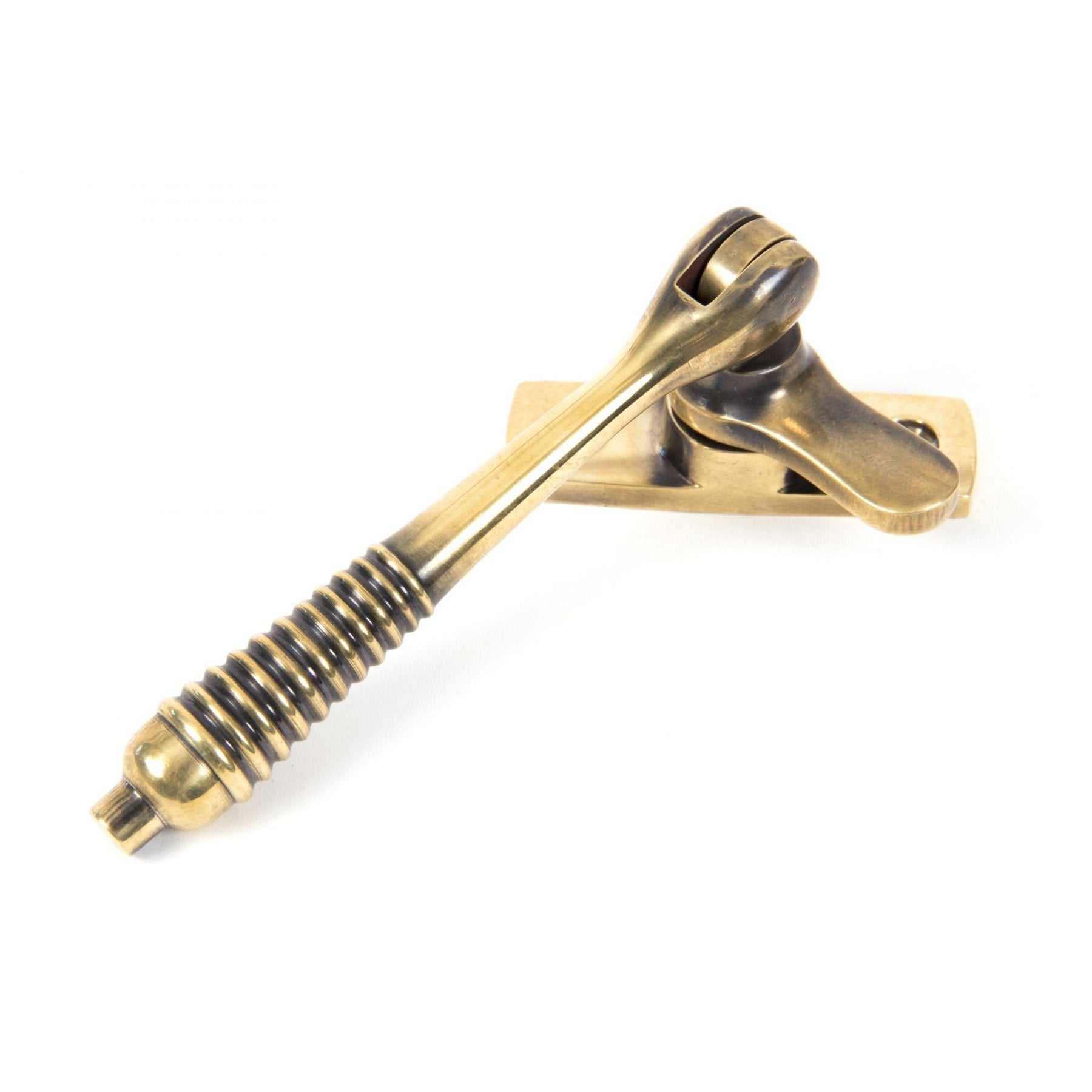 From the Anvil Aged Brass Reeded Fastener - Locking - No.42 Interiors