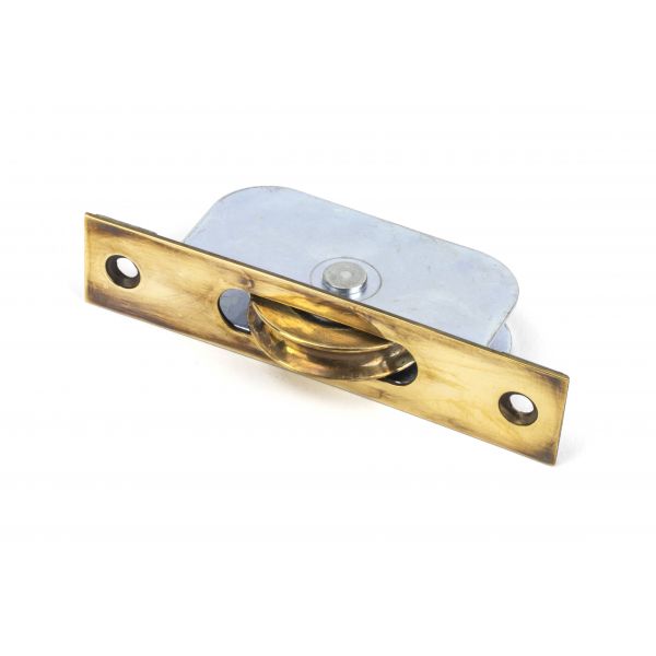 From the Anvil Aged Brass Square Ended Sash Pulley 75kg