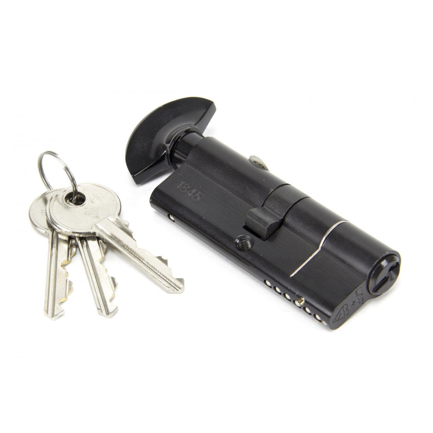 From the Anvil Black 40/40mm Euro Cylinder & Thumb Turn Lock - KD