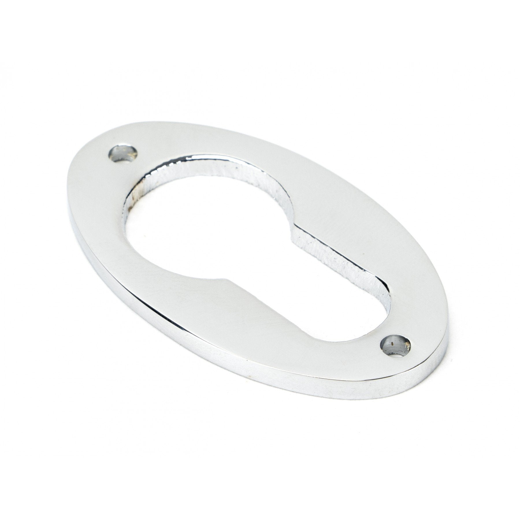 From the Anvil Polished Chrome Oval Euro Escutcheon - No.42 Interiors