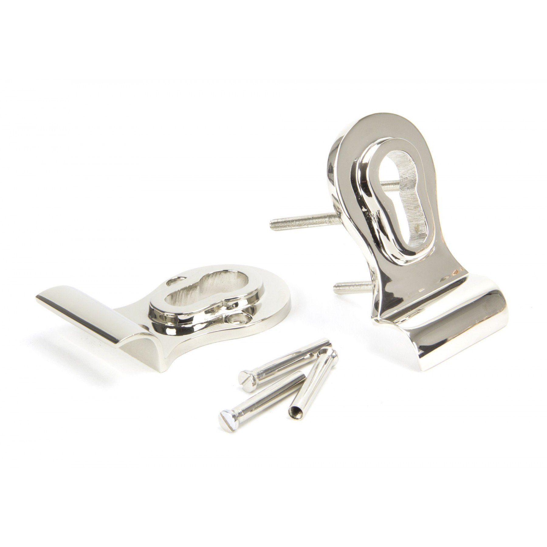 From the Anvil Polished Nickel 50mm Euro Door Pull (Back to Back fixings) - No.42 Interiors