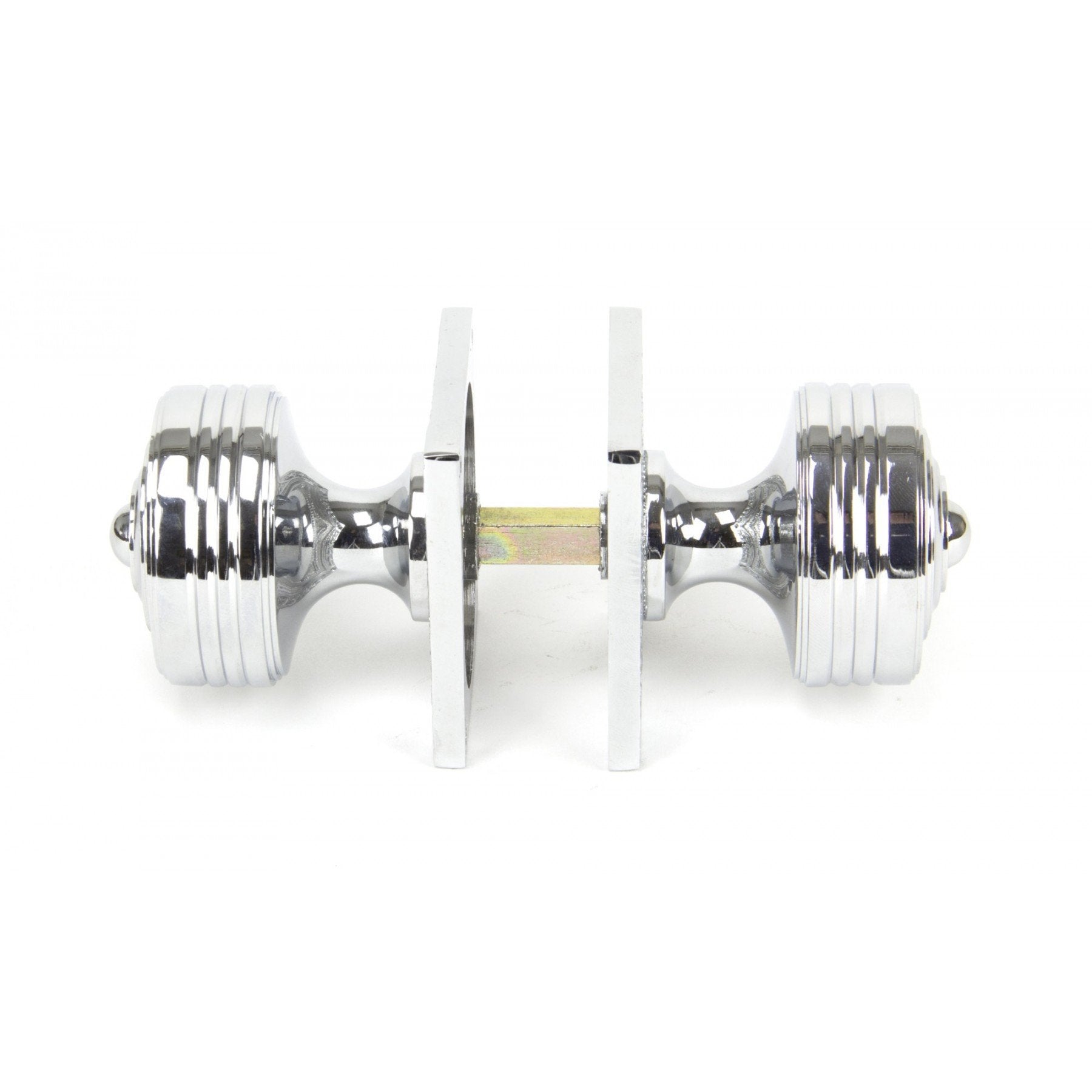 From the Anvil Polished Chrome Tewkesbury Square Mortice Knob Set - No.42 Interiors