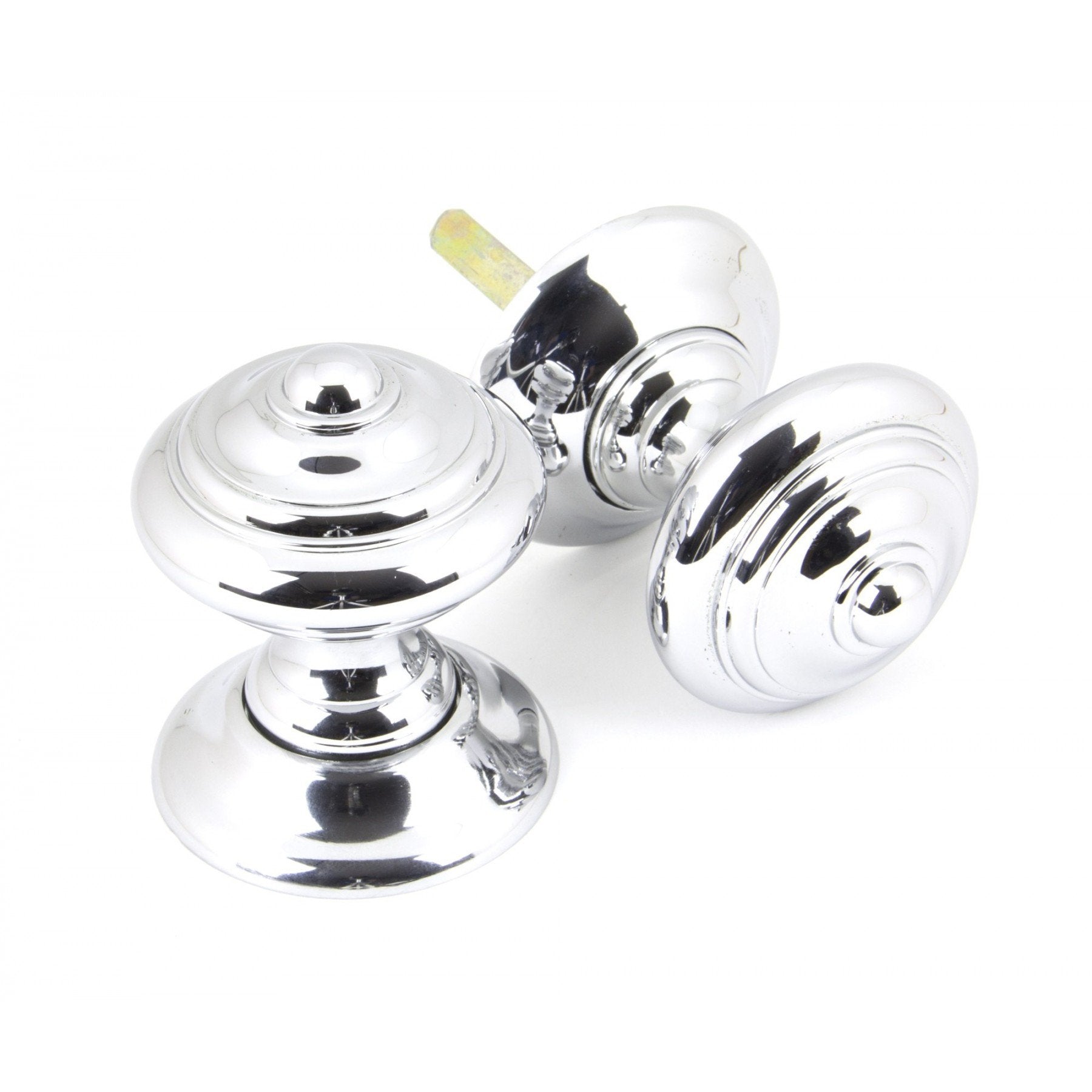 From the Anvil Polished Chrome Elmore Concealed Mortice Knob Set - No.42 Interiors