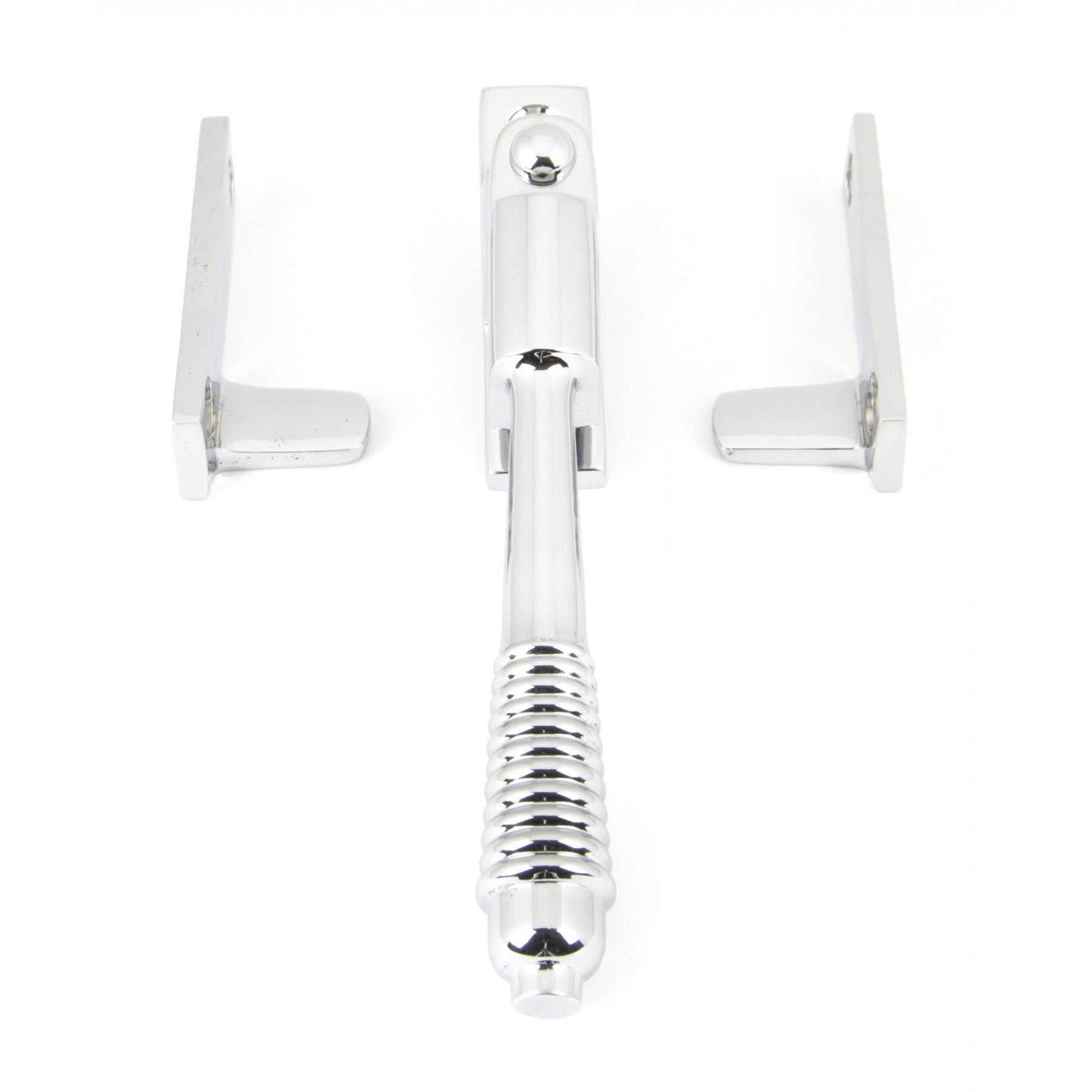 From the Anvil Polished Chrome Night Vent Reeded Fastener - Locking