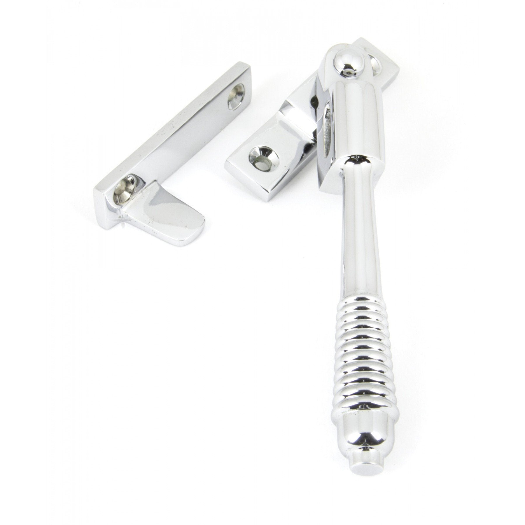 From the Anvil Polished Chrome Night Vent Reeded Fastener - Locking - No.42 Interiors