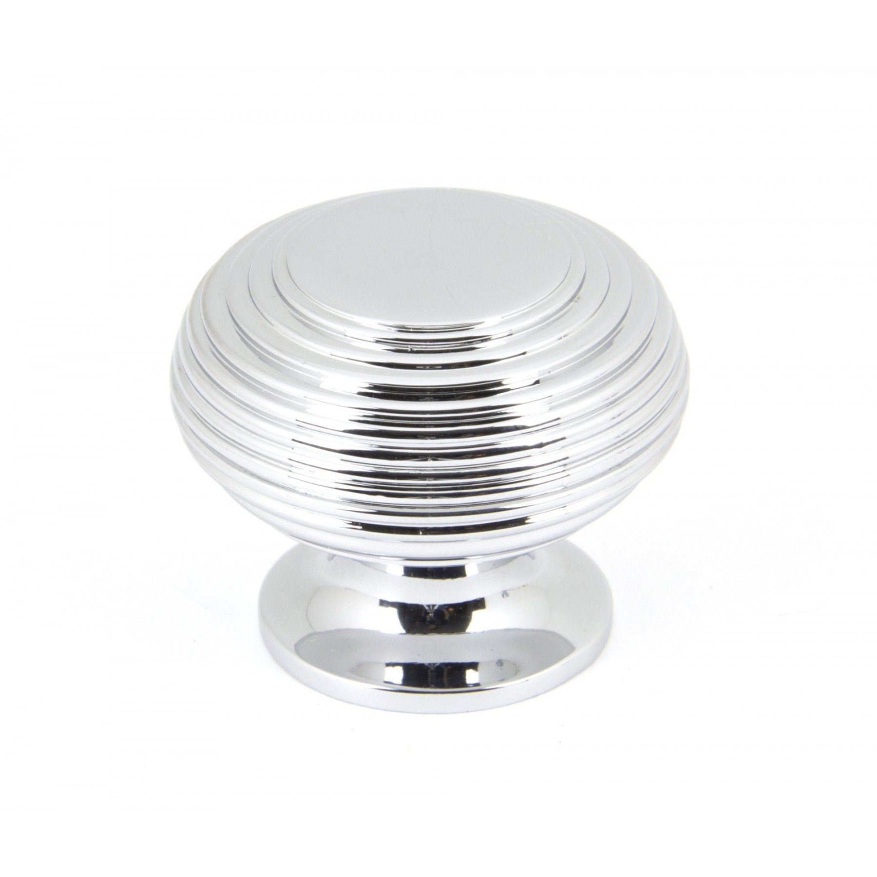 From the Anvil Polished Chrome Beehive Cabinet Knob - Large