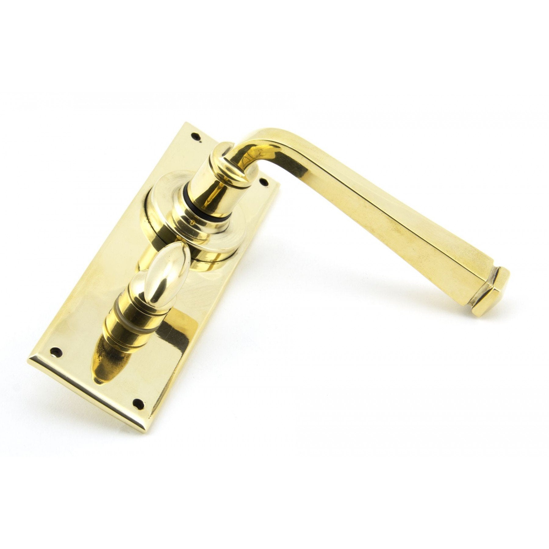 From the Anvil Aged Brass Avon Lever Bathroom Set